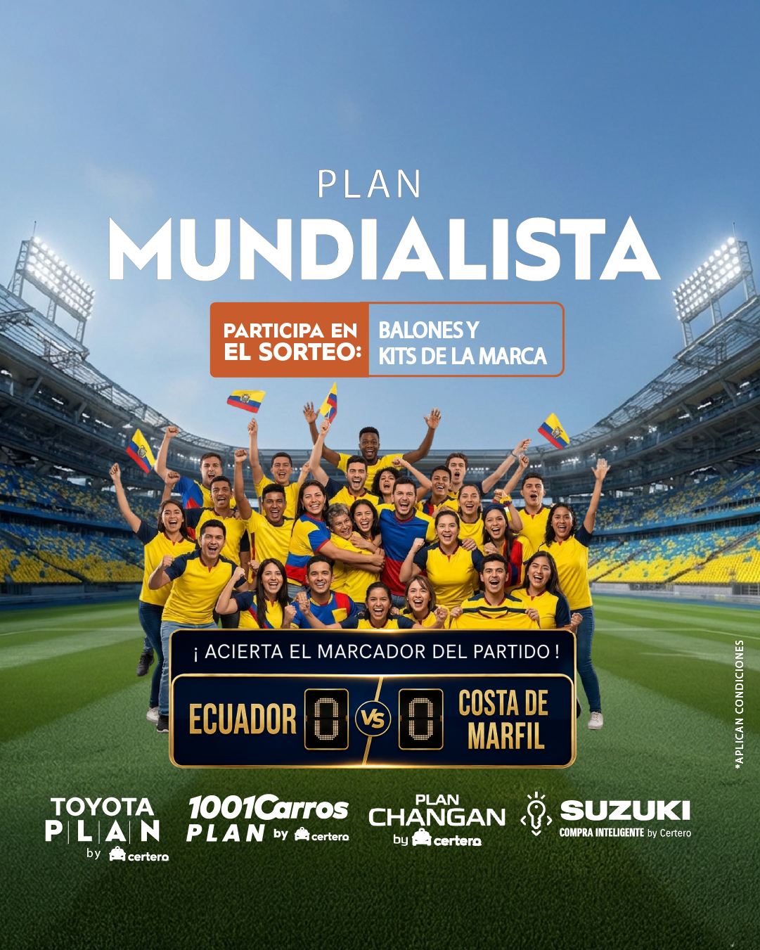 Plan Mundialista by Certero — Ecuador vs Costa de Marfil